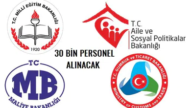 Kamuya 30 bin geçici personel alınacak