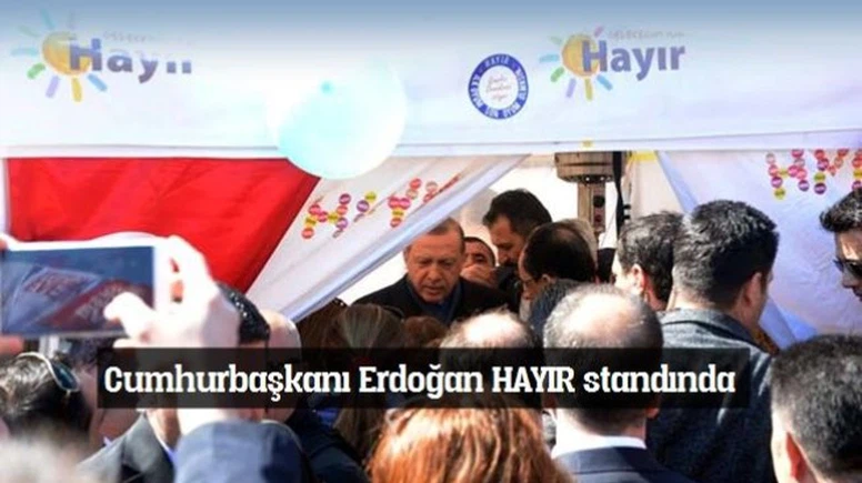 Erdoğan Hayır Çadırını Ziyaret Etti