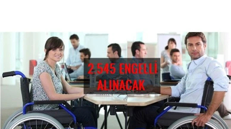 EKPSS İle Kamuya 2 bin 545 engelli memur alınacak