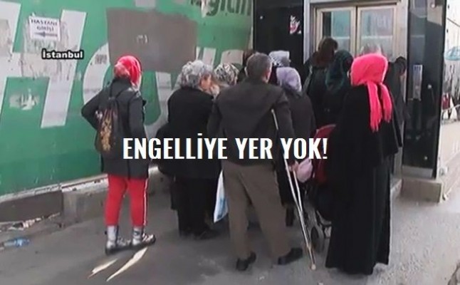 Engelli asansöründe engelliye yer yok!