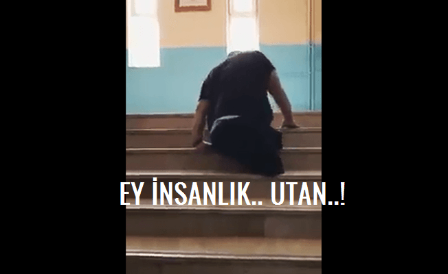 Engelli vatandaşın oy vermek için gösterdiği olağanüstü caba
