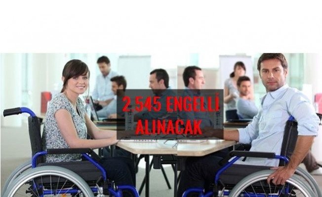 EKPSS İle Kamuya 2 bin 545 engelli memur alınacak