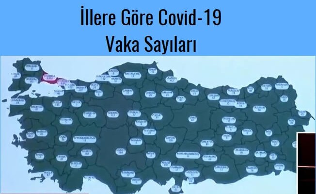 İllere Göre Korona Virüs Vaka sayıları