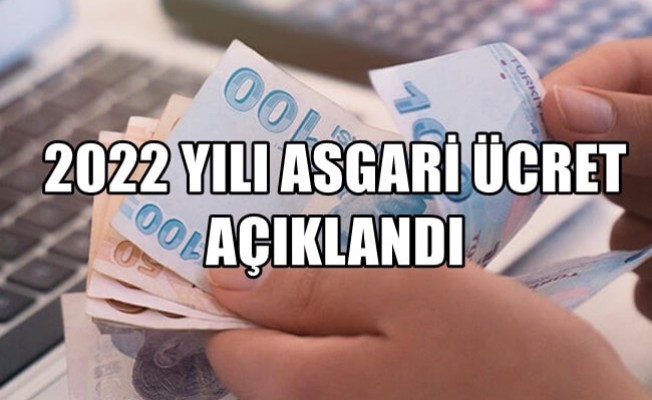 2022 Yılı **Asgari Ücreti 4.250 TL** Oldu